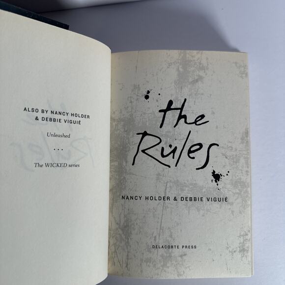 Rules by Nancy Holder and Debbie Viguie (2015, Hardcover) 1st Edition - Picture 8 of 10